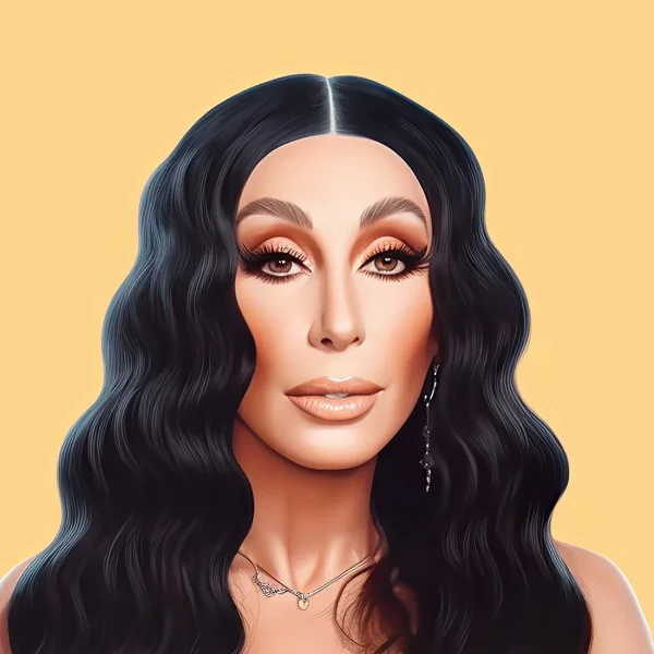 Cher Famous faces Poster Print