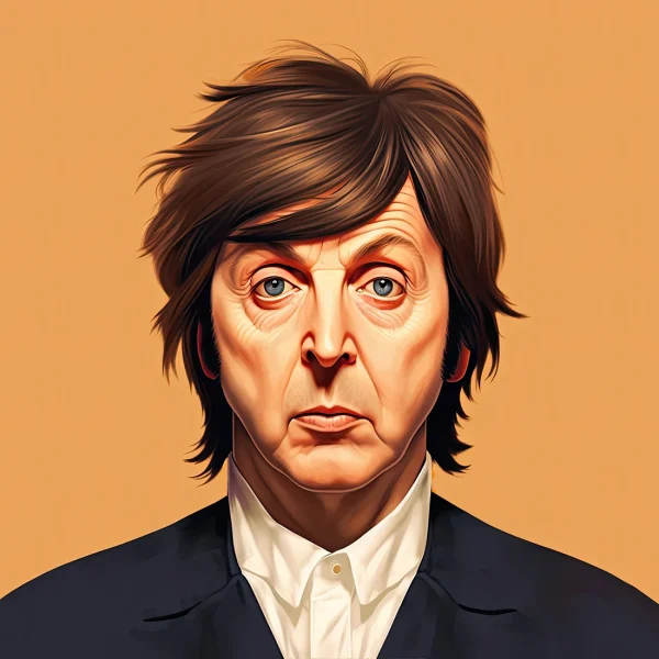Paul Mccartney Famous faces Poster Print