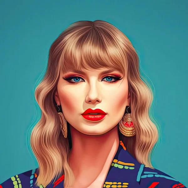 Taylor Swift Famous faces Poster Print