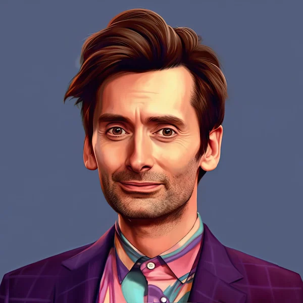David Tennant Famous faces Poster Print