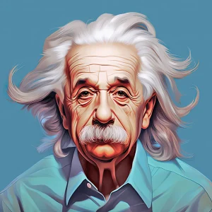 Albert Einstein Famous faces Poster Print