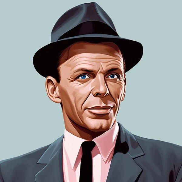 Frank Sinatra Famous faces Poster Print