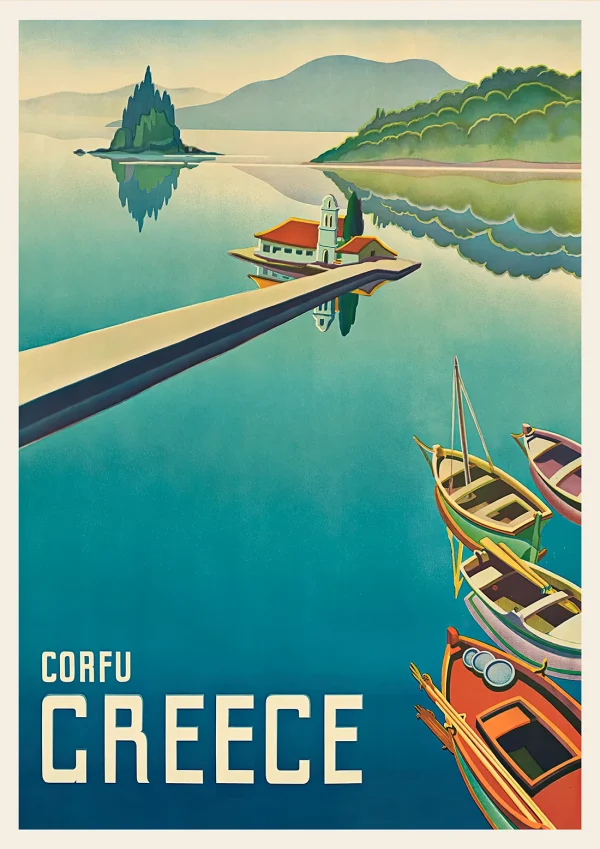 Greece #2 Vintage travel Poster Print