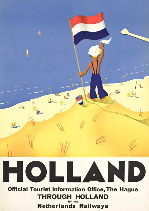 Holland Vintage travel Poster Print