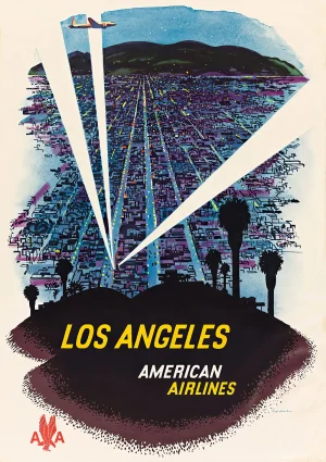 Los Angeles Vintage travel Poster Print