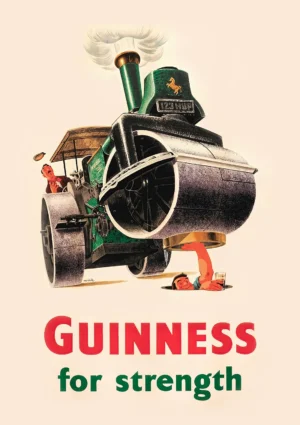 Guinness for strength #1 Vintage adverts Poster Print