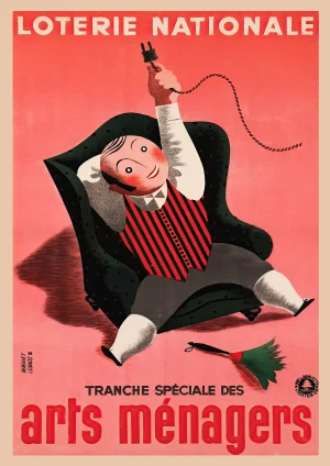 Loterie Nationale #2s Vintage adverts Poster Print