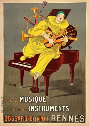 Musical Instrumentss Vintage adverts Poster Print