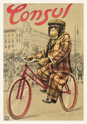 Consul Cycles Vintage adverts Poster Print