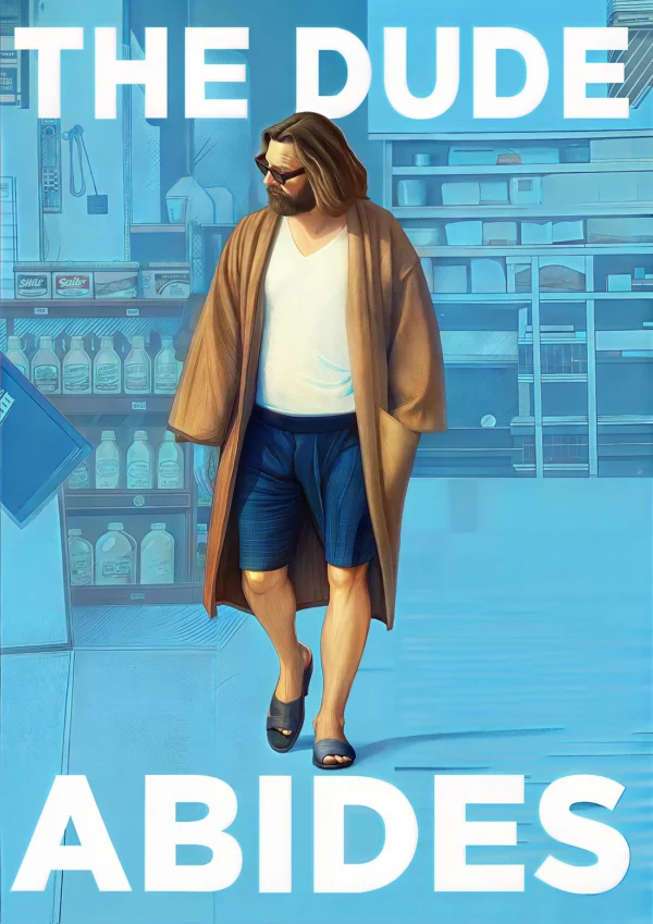The Dude abides - The Big Lebowski Film & TV Poster Print