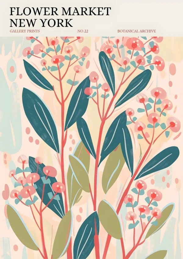 New York - Flower market #2 Nature Poster Print