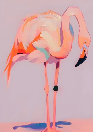 Flamingo Nature Poster Print