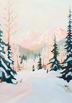 Winterscape Nature Poster Print