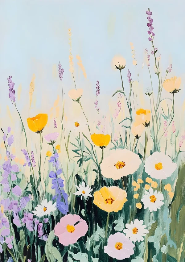 Wildflowers Nature Poster Print