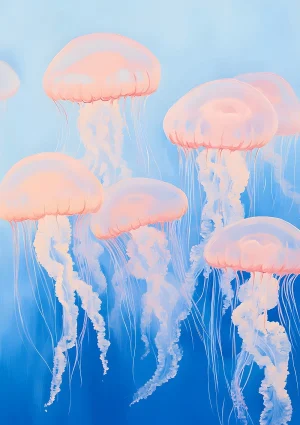 Jellyfish Nature Poster Print
