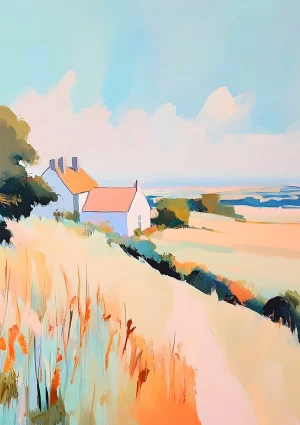 Country landscape Nature Poster Print