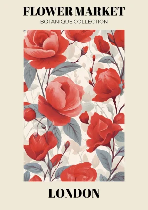 London - Flower market Nature Poster Print