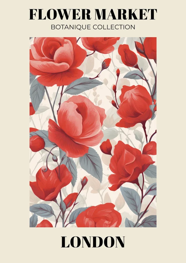 London - Flower market Nature Poster Print
