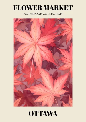 Ottowa - Flower market Nature Poster Print