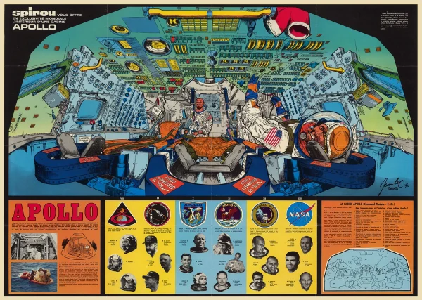 Apollo landing gear Space & Sci-Fi Poster Print