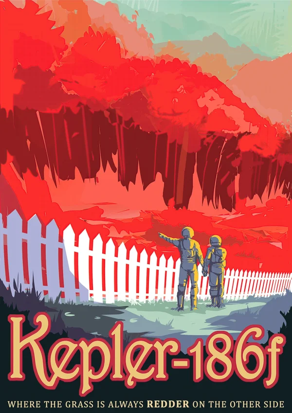 Kepler-186f - NASA Space & Sci-Fi Poster Print