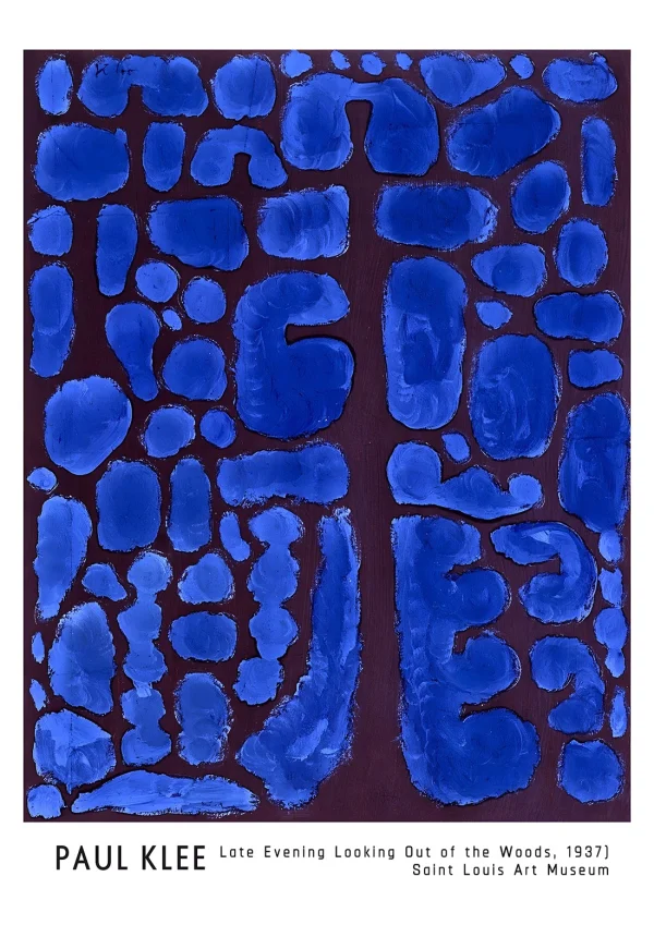 Late evening looking out at the woods Artworks Paul Klee Poster Print