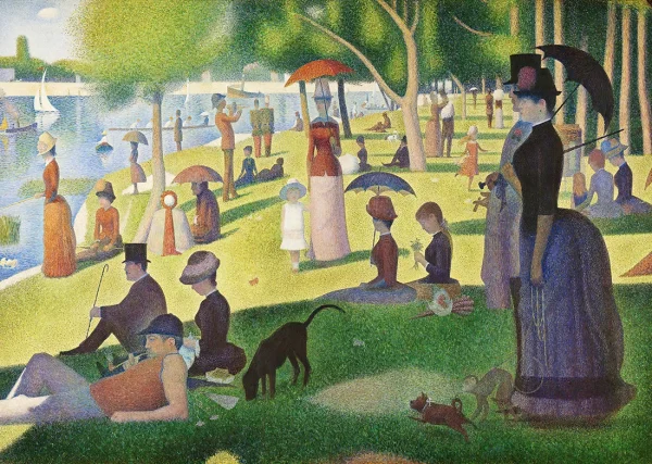 A Sunday on la grande jatte Artworks Georges Seurat Poster Print
