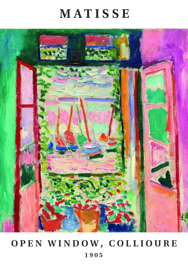 Open window, Collioure Artworks Henri Matisse Poster Print
