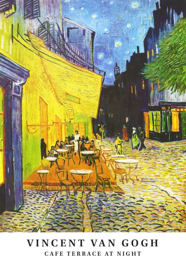 Cafe terrace at night Artworks Vincent Van Gogh Poster Print