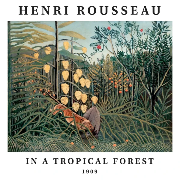 In a tropical forest Artworks Henri Rousseau Poster Print