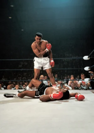 Muhammed Ali Sonny Liston Photography Poster Print
