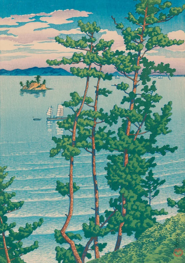 Nishi park Japanese Hasui Kawase Poster Print