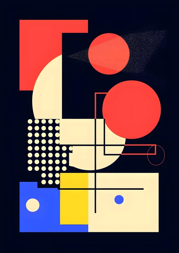 Bauhas abstraction Bauhaus Poster Print