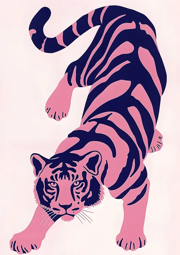 Tiger Illustration Poster Print