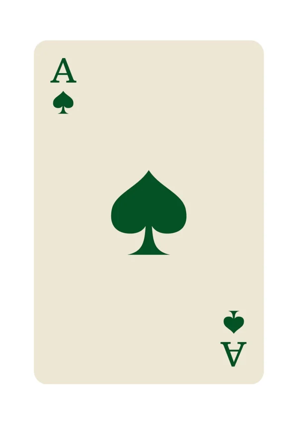 Ace of spades Illustration Poster Print