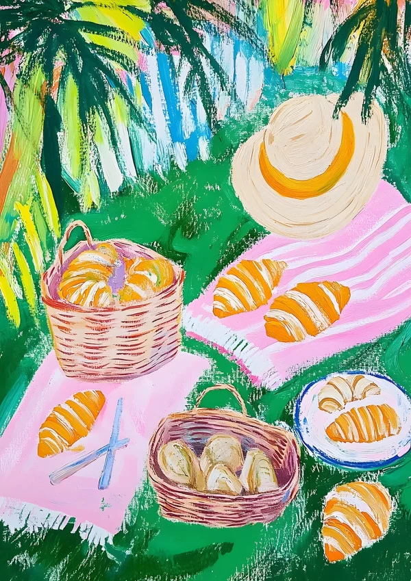 Picnic Maximalist Poster Print