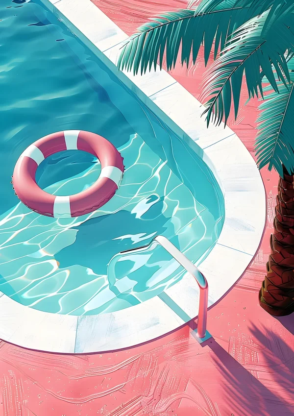 Poolside Maximalist Poster Print