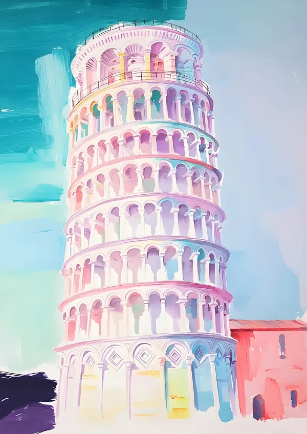Pisa Maximalist Poster Print