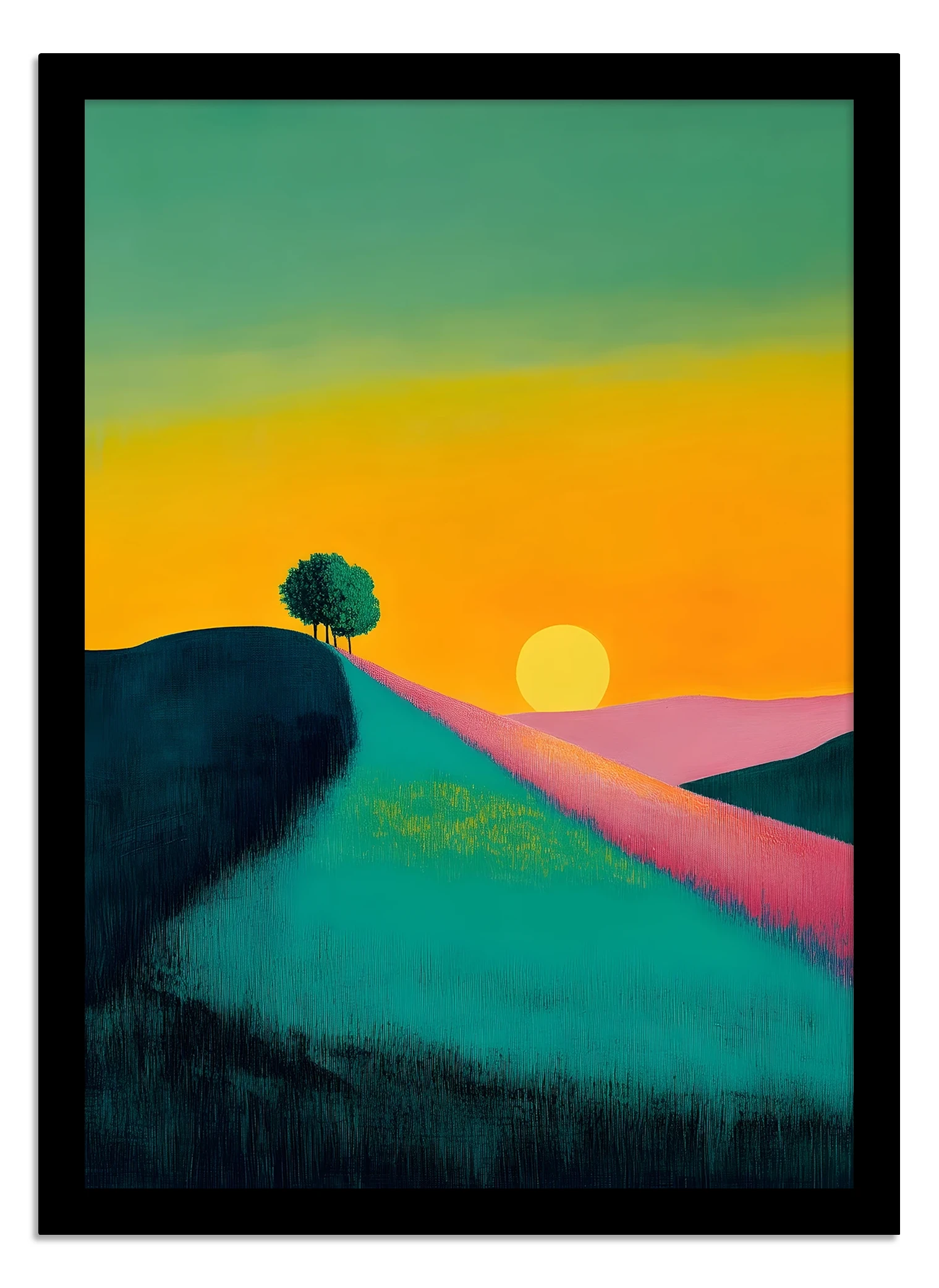 Sunset hill print – Plume Prints