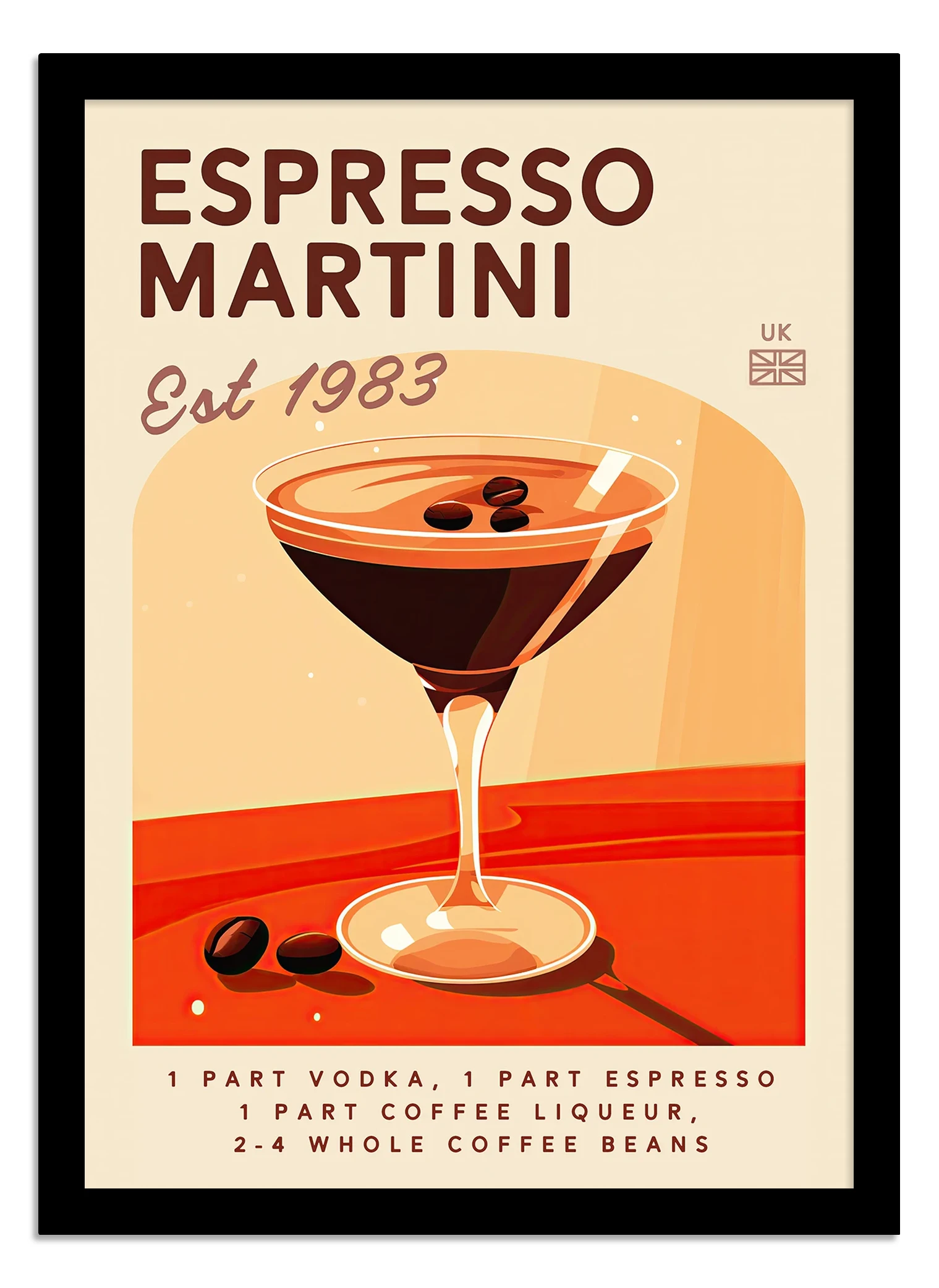 Espresso martini cocktail