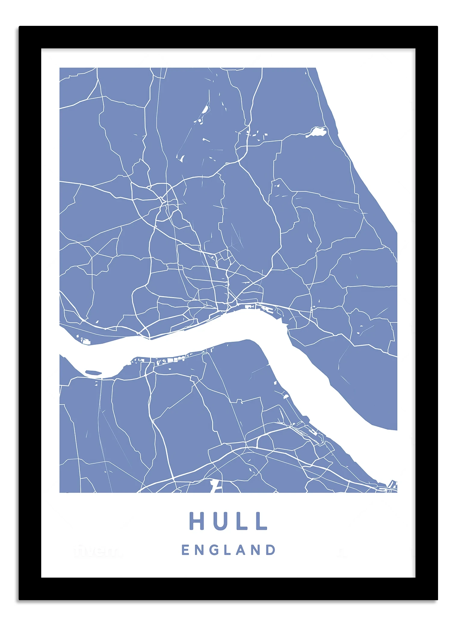 Hull, England - Map