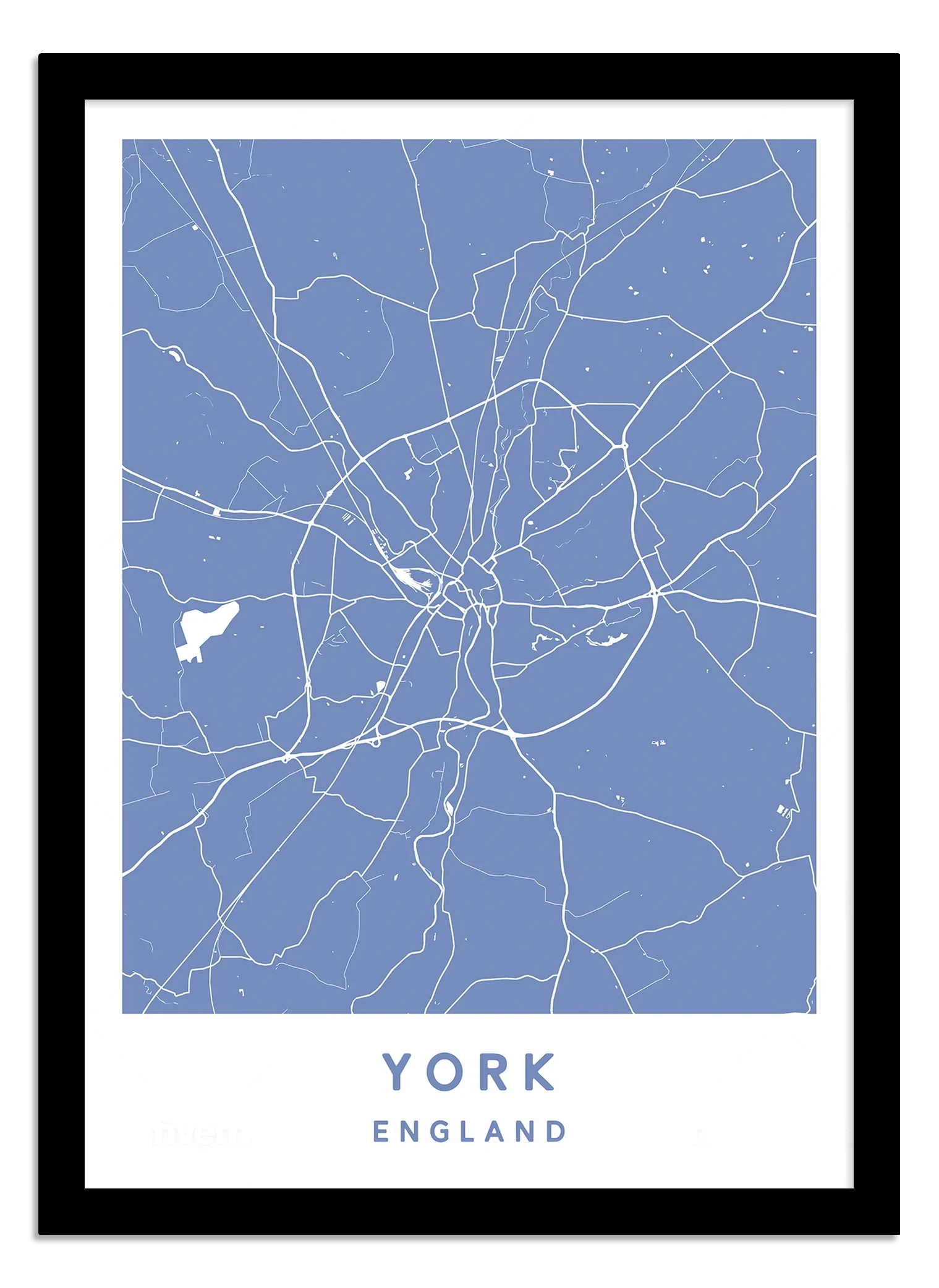 York, England - Map print - Plume Prints