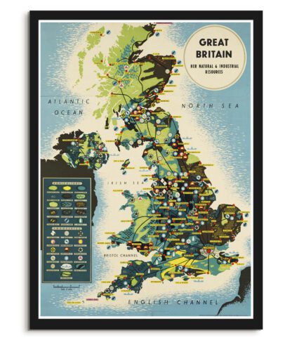 Britains resources map