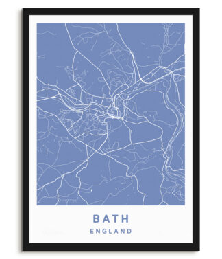 Bath, England - Map