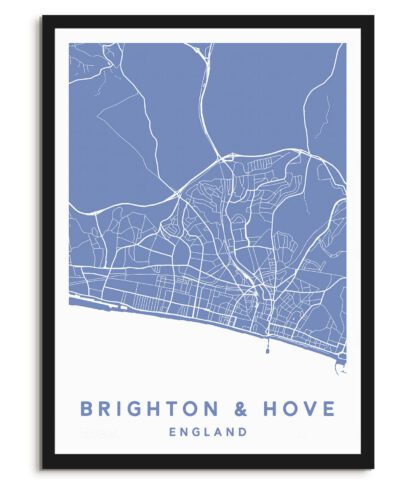 Brighton & Hove, England - Map