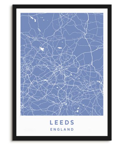 Leeds, England - Map