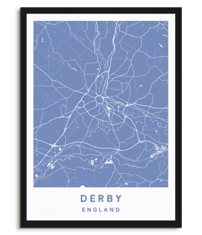 Derby, England - Map
