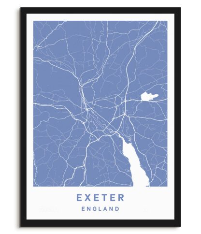 Exeter, England - Map