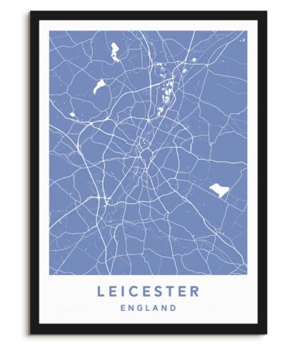 Leicester, England - Map