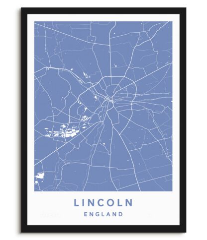 Lincoln, England - Map
